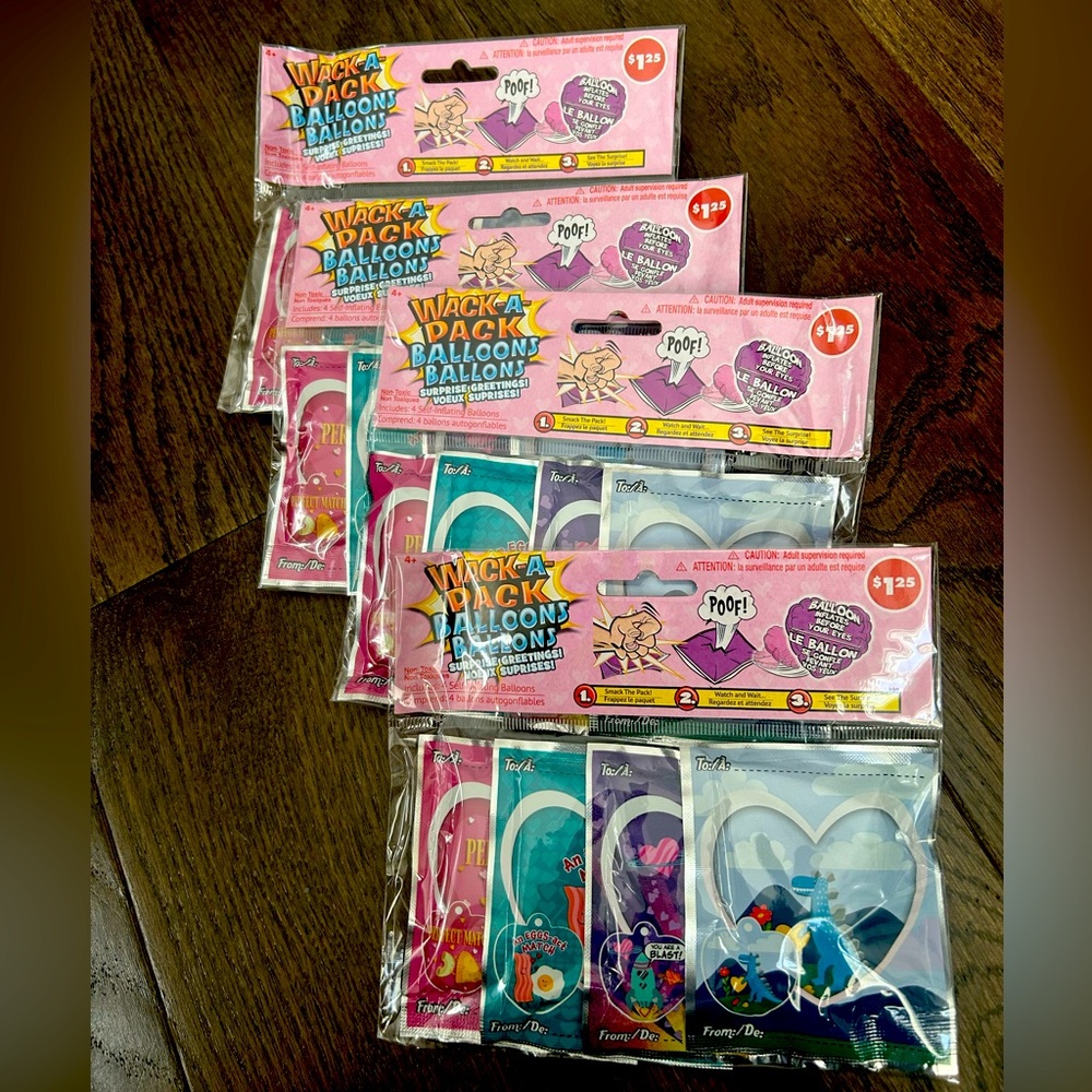 Wack a Pack 16 count Valentine’s Day Self Inflating Balloons
